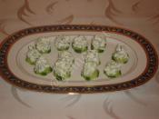 Labneli Salatalık Kanepeleri