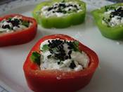 Peynirli Biber Dilimleri