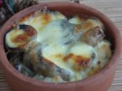 Güveçte Mantar Graten