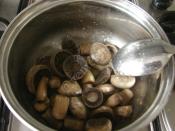 Güveçte Mantar Graten