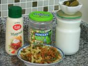 Renkli Makarna Salatası