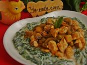 Ispanak Beğendili Tavuk Sote