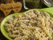 Kremalı Mantarlı Makarna