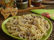 Kremalı Mantarlı Makarna