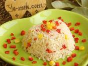 Kırmızı Biberli  Mısırlı Pilav