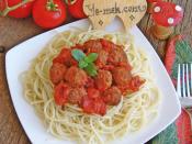 Spaghetti with Lamb Meatballs in Tomato Sauce Recipe