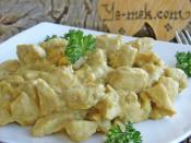 Köri Soslu Tavuk Sote