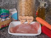 Köri Soslu Tavuklu Makarna