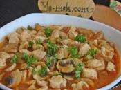 Mantarlı Tavuk Yemeği