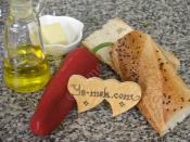 Kırmızı Biberli Ekmek Pizzası