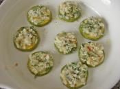 Fırında Beyaz Peynirli Kabak Dilimleri