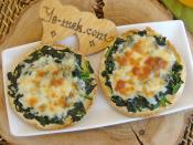 Fırında Kremalı Ispanaklı Ekmek Pizzası