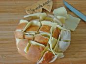 Baked Bread With Cheese And Fresh Onion Recipe