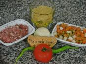 Minced Meat And Garnish With Vermicelli Pilaf Recipe