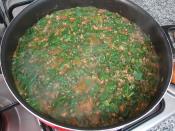 Kıymalı Ispanak Yemeği