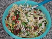 Soya Filizli Mevsim Salatası