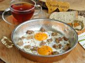 Kavurmalı Sahanda Yumurta