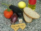 Köz Patlıcanlı Ekmek Dilimleri (Bruschetta)