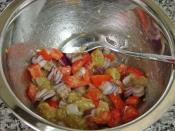 Köz Patlıcanlı Ekmek Dilimleri (Bruschetta)