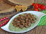 Ispanak Yatağında Et Sote