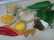 Tavuklu Arpa Şehriye Salatası