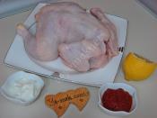 Fırında Bütün Tavuk Kızartması