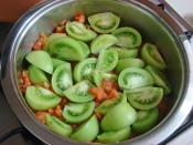 Pirinçli Yeşil Domates Yemeği