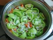 Pirinçli Yeşil Domates Yemeği