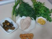 Yeşillikli Tavuk Salatası