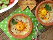 Fırında Sucuklu Kaşarlı Yumurta
