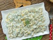 Közlenmiş Patlıcanlı Makarna Salatası