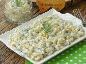 Közlenmiş Patlıcanlı Makarna Salatası