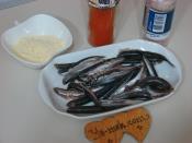 Fırında Mısır Unlu Hamsi Tava