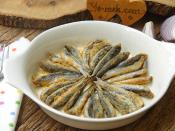 Fırında Mısır Unlu Hamsi Tava