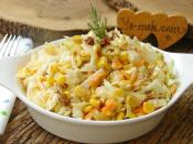 Cevizli Beyaz Lahana Salatası