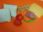 Fırında Sucuklu Ekmek Dilimleri