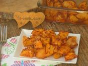 Fırında Salçalı Patates Kızartması