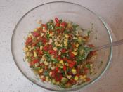 Közlenmiş Kırmızı Biber Salatası