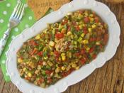 Közlenmiş Kırmızı Biber Salatası