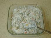 Mayonezli Garnitürlü Buğday Salatası