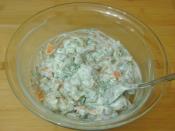 Yoğurtlu Mantar Salatası