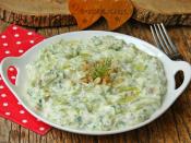 Yoğurtlu Çiğ Kabak Salatası