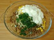 Yoğurtlu Yeşil Mercimek Salatası
