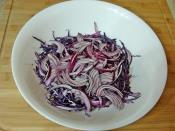 Kırmızı Lahanalı Fasulye Salatası