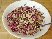 Kırmızı Lahanalı Fasulye Salatası