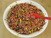 Mor Lahanalı Şehriye Salatası