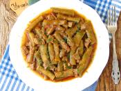 Etli Taze Bakla Yemeği