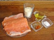 Tavada Mısır Unlu Somon Balığı