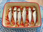 Fırında Sebzeli Uskumru