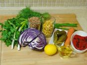 Mor Lahanalı Mercimek Salatası